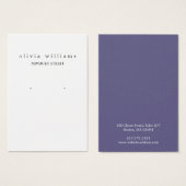 シンプル モダン イヤリング ディスプレイ カード (正面&裏面)