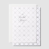 シンプル モダン ウェディング ウィムジー スクリプト ブライダル シャワー ベラム紙招待状 (オフセット (招待状))