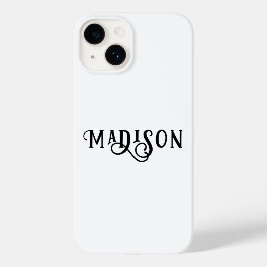 シンプル モダン オリジナル 名前 筆記体 Case-Mate iPhoneケース (裏面)