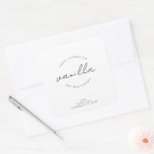 シンプル モダン キャンドル ラベル (封筒)