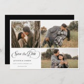 シンプル モダン クラシック | フォト セーブザデート 招待状 (正面/裏面)