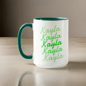 シンプル モダン クール タイポグラフィ ネーム マグカップ