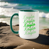 シンプル モダン クール タイポグラフィ ネーム マグカップ