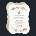 シンプル モダン ゴールド リーフ 50周年 結婚記念日 招待状<br><div class="desc">シンプル モダン ゴールド リーフ 50周年 結婚記念日
Niche and Nest ストアでのマッチングコレクション。</div>