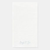 シンプル モダン スクリプト ネーム スカイ ブルー ウェディング (正面)