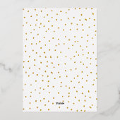 シンプル モダン ダブル アーチ ツー フォト 箔シーズンカード (裏面)