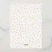 シンプル モダン ダブル アーチ 2 フォト 箔シーズンカード (裏面)