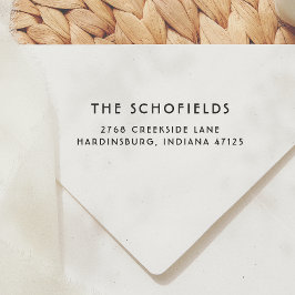 シンプル モダン デコ フォント ファミリー ネーム 返送先住所 セルフインキングスタンプ