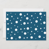 シンプル モダン ドット柄 フォト セーブ・ザ・デート (裏面)