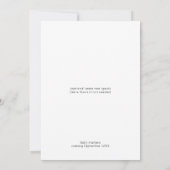 シンプル モダン ニュートラル ベビーシャワー（または、シンプル おしゃれ ジェンダーニュートラル  招待状 (裏面)