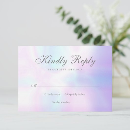 シンプル モダン パール RSVP (スタンド正面)