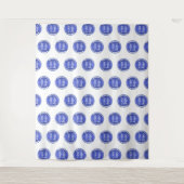 シンプル モダン ビジネス プロフェッショナル ロゴ タペストリー (正面)