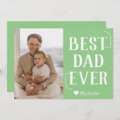 シンプル モダン ファミリー 父の日の写真 名前 シーズンカード (正面/裏面)