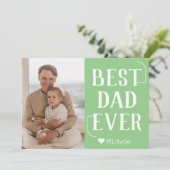 シンプル モダン ファミリー 父の日の写真 名前 シーズンカード (スタンド正面)