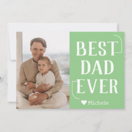 シンプル モダン ファミリー 父の日の写真 名前 シーズンカード