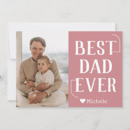 シンプル モダン ファミリー 父の日の写真 名前 シーズンカード