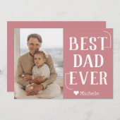 シンプル モダン ファミリー 父の日の写真 名前 シーズンカード (正面/裏面)