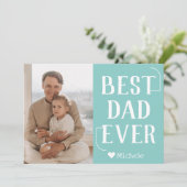 シンプル モダン ファミリー 父の日の写真 名前 シーズンカード (スタンド正面)