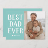 シンプル モダン ファミリー 父の日の写真 名前 シーズンカード (正面/裏面)