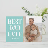 シンプル モダン ファミリー 父の日の写真 名前 シーズンカード (スタンド正面)