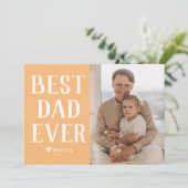 シンプル モダン ファミリー 父の日の写真 名前 シーズンカード (スタンド正面)