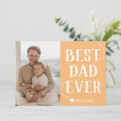 シンプル モダン ファミリー 父の日の写真 名前 シーズンカード (スタンド正面)