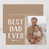 シンプル モダン ファミリー 父の日の写真 名前 シーズンカード (正面/裏面)