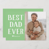 シンプル モダン ファミリー 父の日 フォト ネーム シーズンカード (正面/裏面)