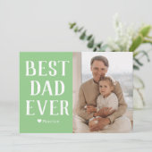 シンプル モダン ファミリー 父の日 フォト ネーム シーズンカード (スタンド正面)