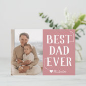 シンプル モダン ファミリー 父の日 フォト ネーム シーズンカード (スタンド正面)