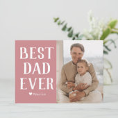 シンプル モダン ファミリー 父の日 フォト ネーム シーズンカード (スタンド正面)