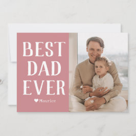 シンプル モダン ファミリー 父の日 フォト ネーム シーズンカード