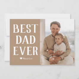 シンプル モダン ファミリー 父の日 フォト ネーム シーズンカード