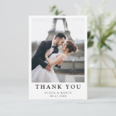 シンプル モダン フォト ウェディング サンクス カード 付箋 (スタンド正面)