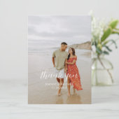 シンプル モダン フォト ウェディング サンクス カード 付箋 (スタンド正面)