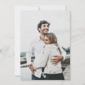 シンプル モダン フォト ウェディング 招待状 (裏面)