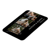 シンプル モダン フォト ストリップ セーブ・ザ・デート マグネット (左側)