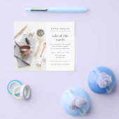 シンプル モダン フォト ビジネス オープン ハウス ご招待 チラシ (シングル)