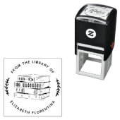 | シンプル モダン ブック スタンプ ライブラリー オブ (インサイチュ)