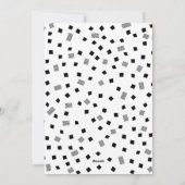 シンプル モダン ブラック ホワイト パターン メリー クリスマス (裏面)