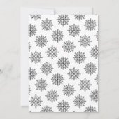 シンプル + モダン ブラック＆ホワイト  | ホリデー フォト カード (裏面)