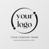 シンプル モダン プロフェッショナル ビジネス ロゴ ウィンドウサイン (シート)