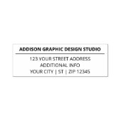 シンプル モダン プロフェッショナル ビジネス 返送先住所 セルフインキングスタンプ (デザイン)