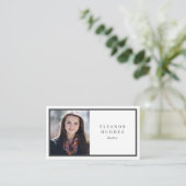 シンプル モダン プロフェッショナル フォト 名刺 (スタンド正面)