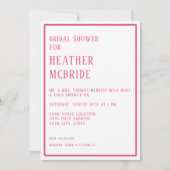 シンプル モダン ヘキサゴン 幾何学 招待状 (正面)