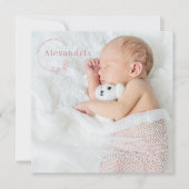 シンプル モダン ベビー フォト 出生 発表 (正面)