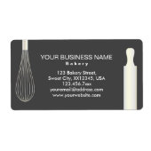 シンプル モダン ベーカリー ラベル (正面)