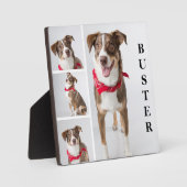 シンプル モダン ペット フォト コラージュ フォトプラーク (正面)