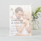 シンプル モダン マジェンタ レッド ウェディング  招待状 (スタンド正面)