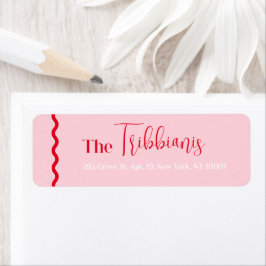 シンプル モダン ミニマリスト ピンクラベル ラベル